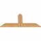 Ekena Millwork Portland Timber Gable Bracket, Western Red Cedar, 48"W x 22"H x 1 1/2"D x 5 1/2"F, 11/12 Pitch GBW048X22X0206POR00SWR - alternate 4